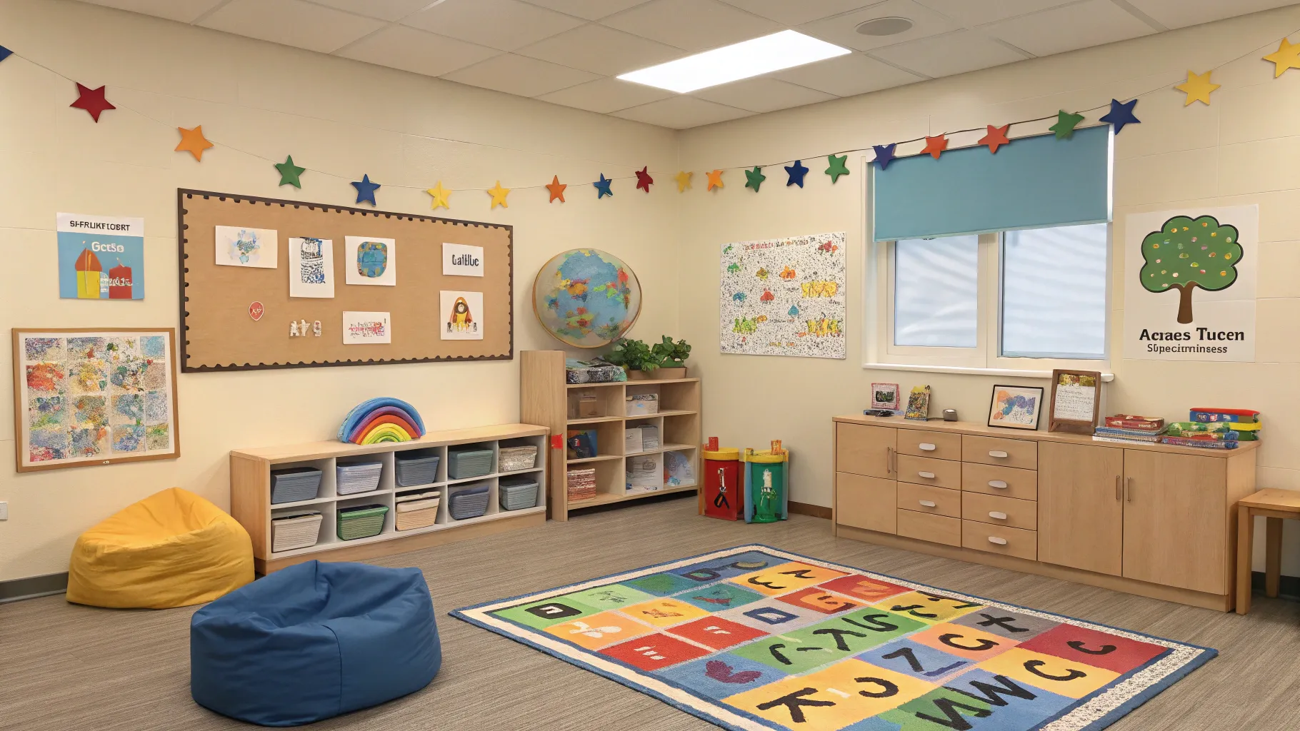 What are 5 common signs of autism? A welcoming classroom designed for children with autism.