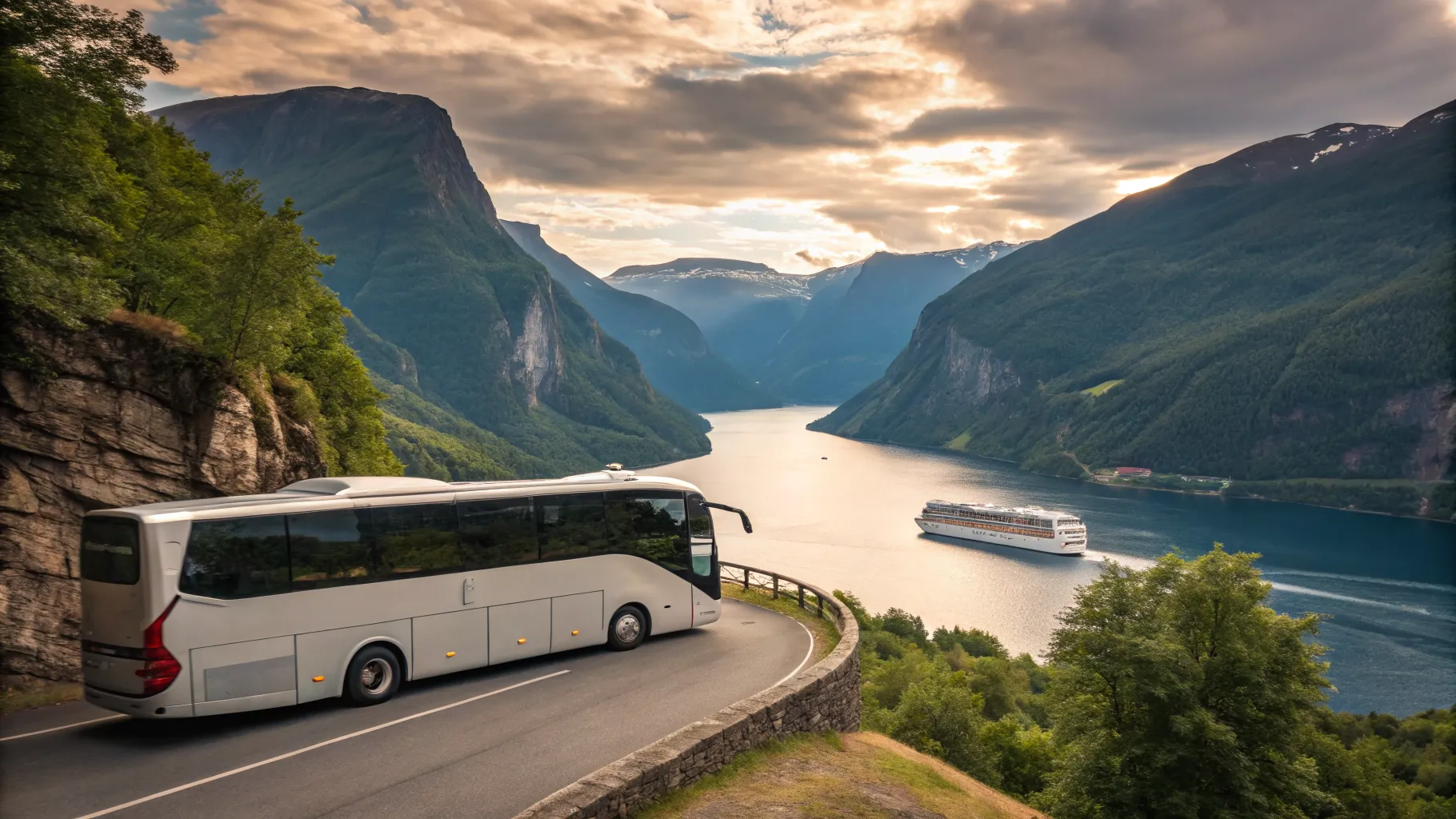 Uforglemmelige Busrejser for seniorer til Norge med fjordcruise og hotel - Oplev Fjordene
