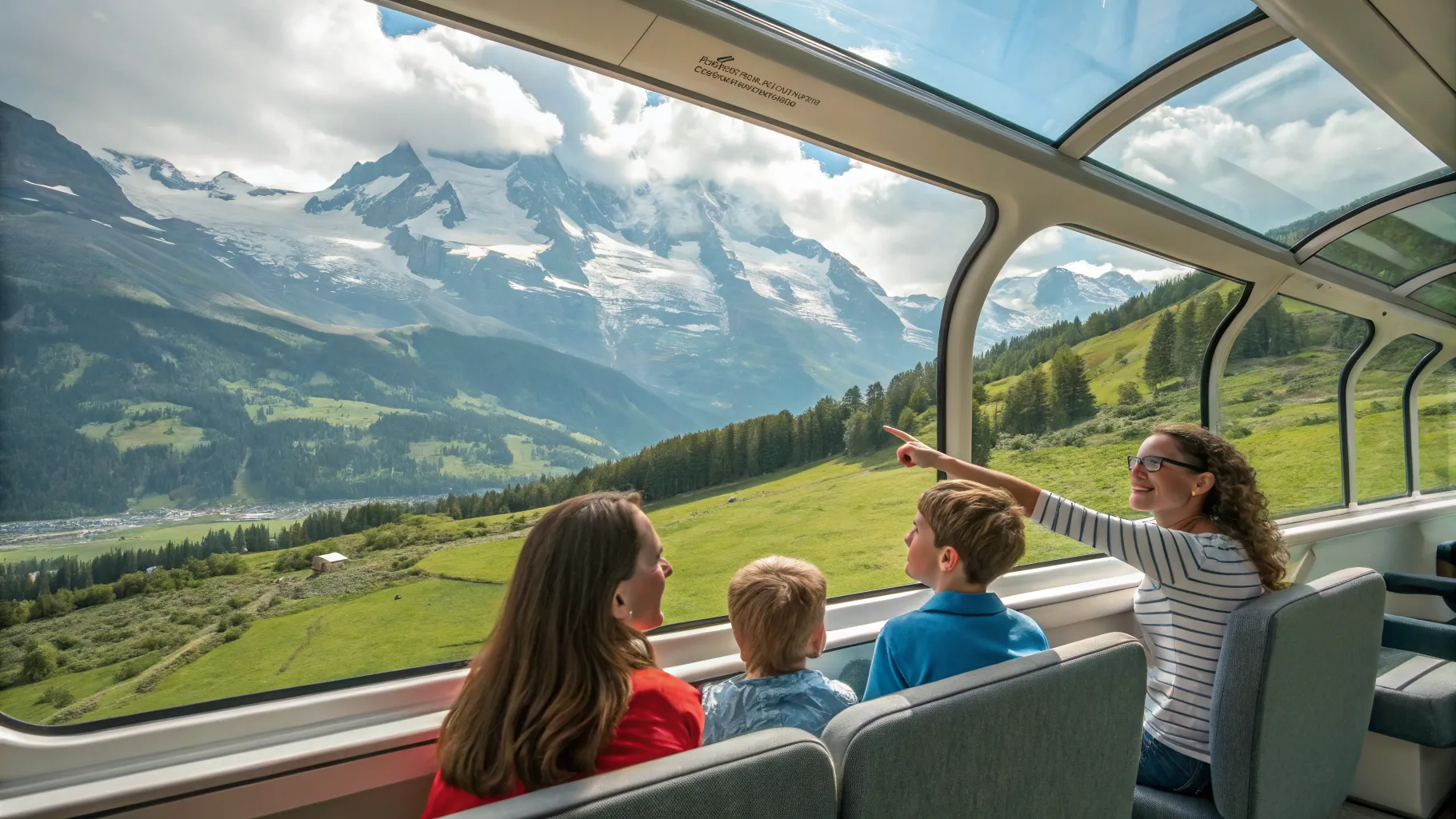 Unvergessliche Panoramazug-Routen durch die Schweizer Alpen für Familienferien