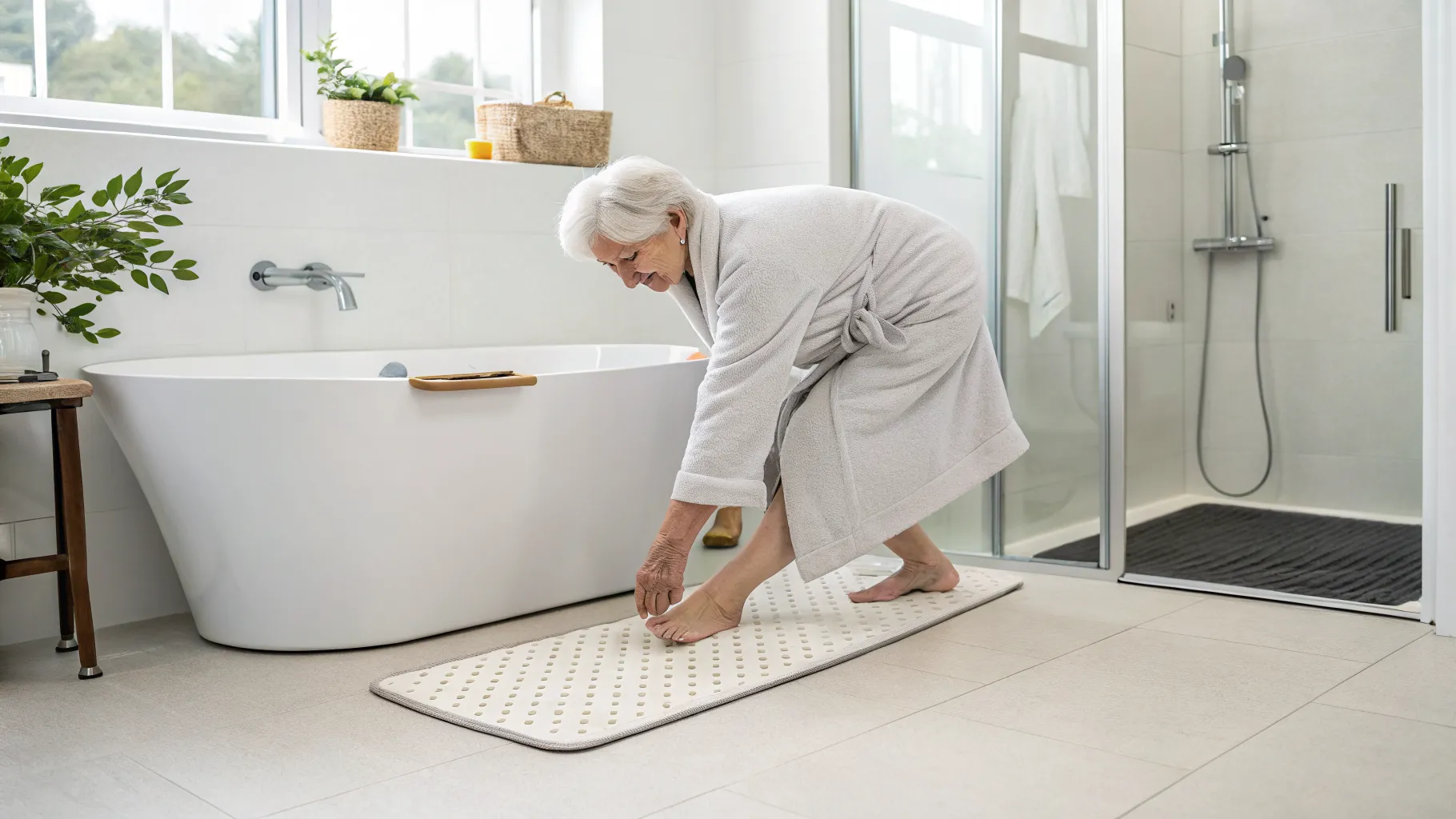 Enhancing Bathroom Safety: A Guide to Non-Slip Bath Mats for Seniors