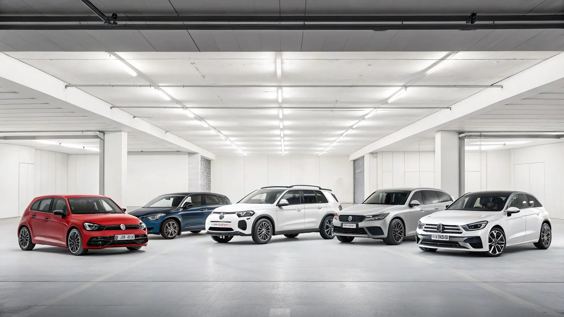A lineup of modern vehicles representing the 8 cars with surprisingly high insurance costs in 2026