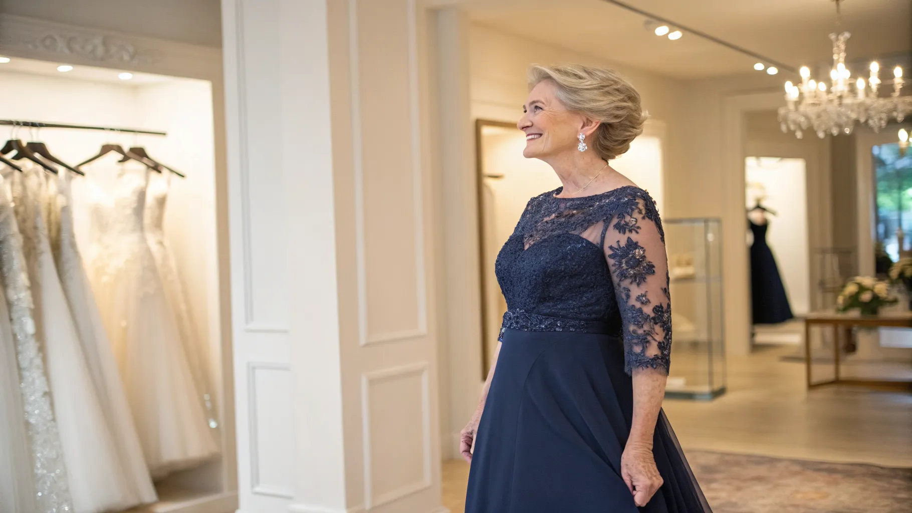 Dressing Style Posts A Guide to Mother of the Bride Dresses With Sleeves for Women Over 70