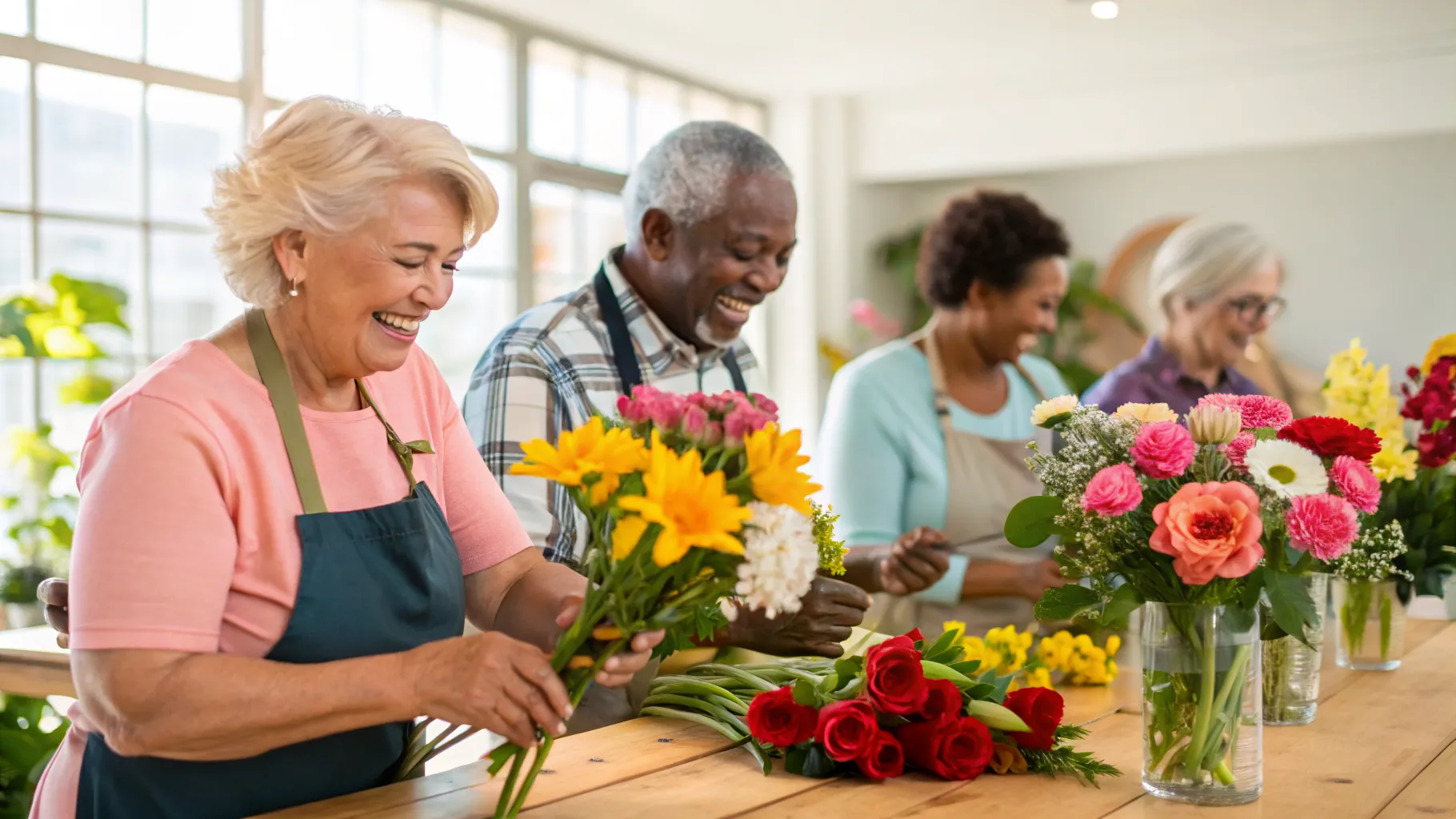 A Guide to Floral Design Workshops for Seniors