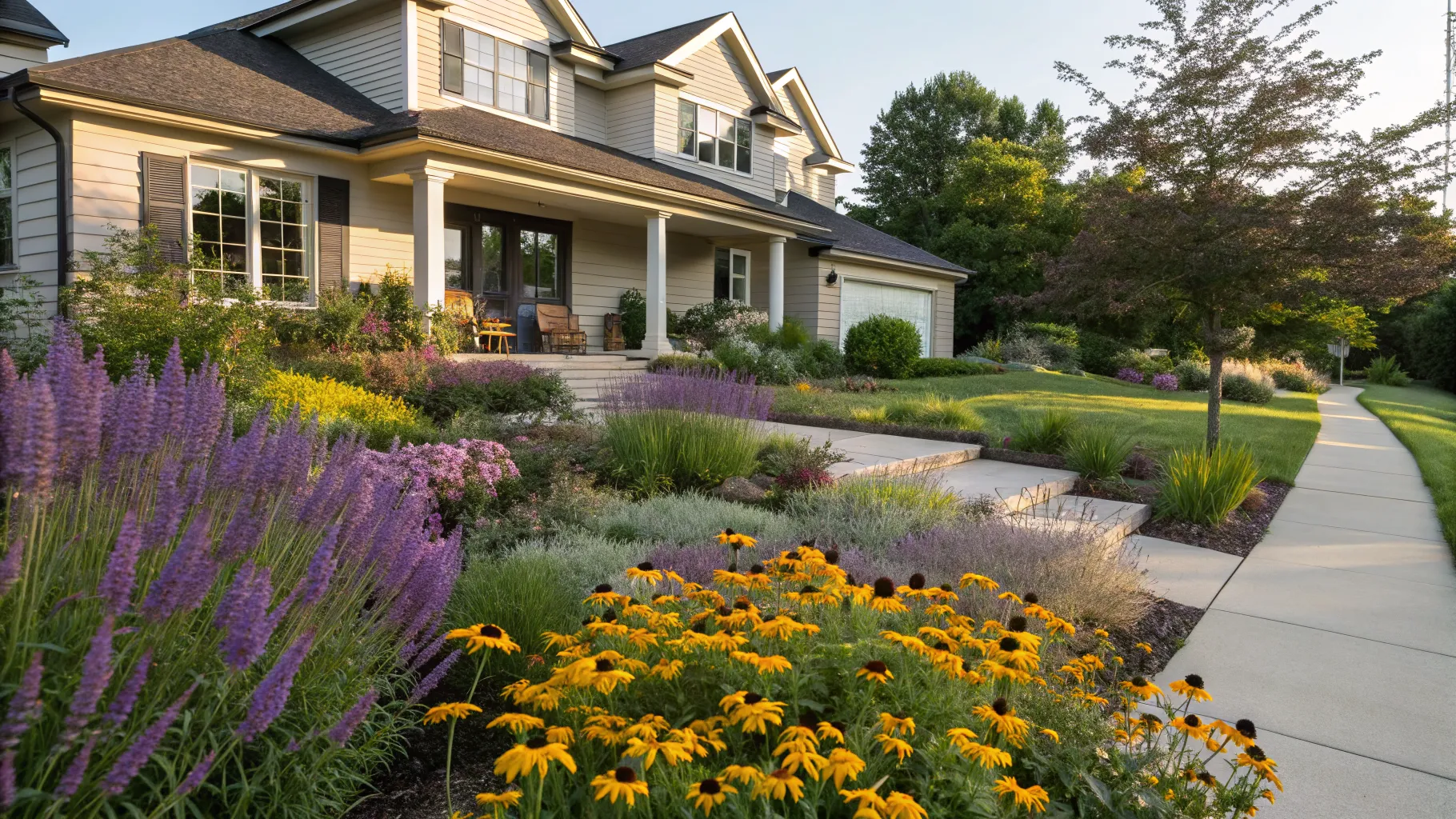 Stunning Front House Full Sun Perennial Garden Designs for Maximum Curb Appeal