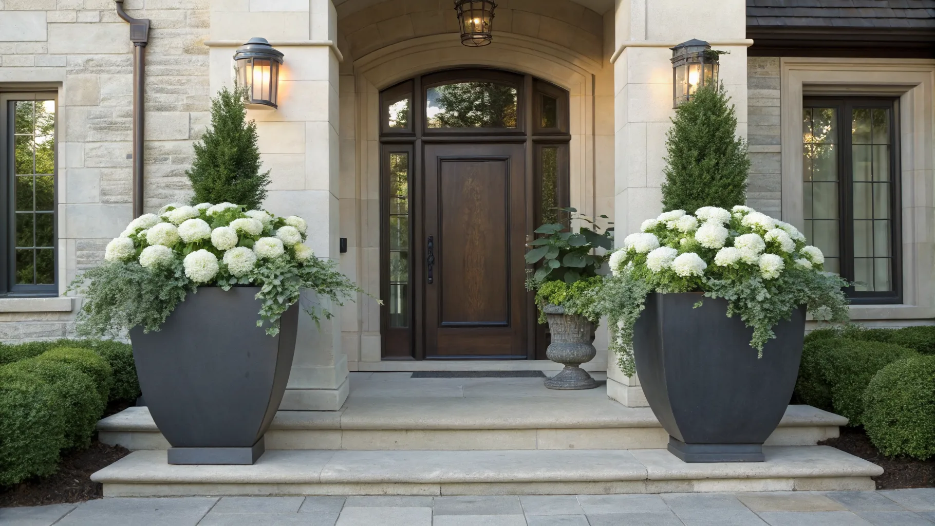 Stunning Large Planter Ideas for Front of House to Boost Curb Appeal
