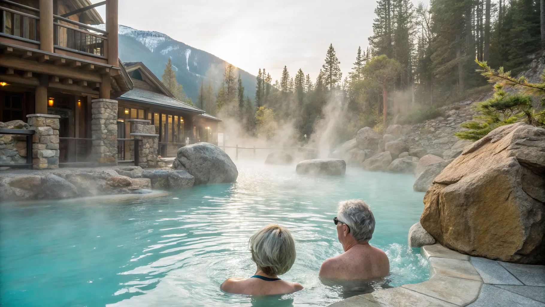 Relaxing Natural Hot Springs Lodges for Senior Wellness
