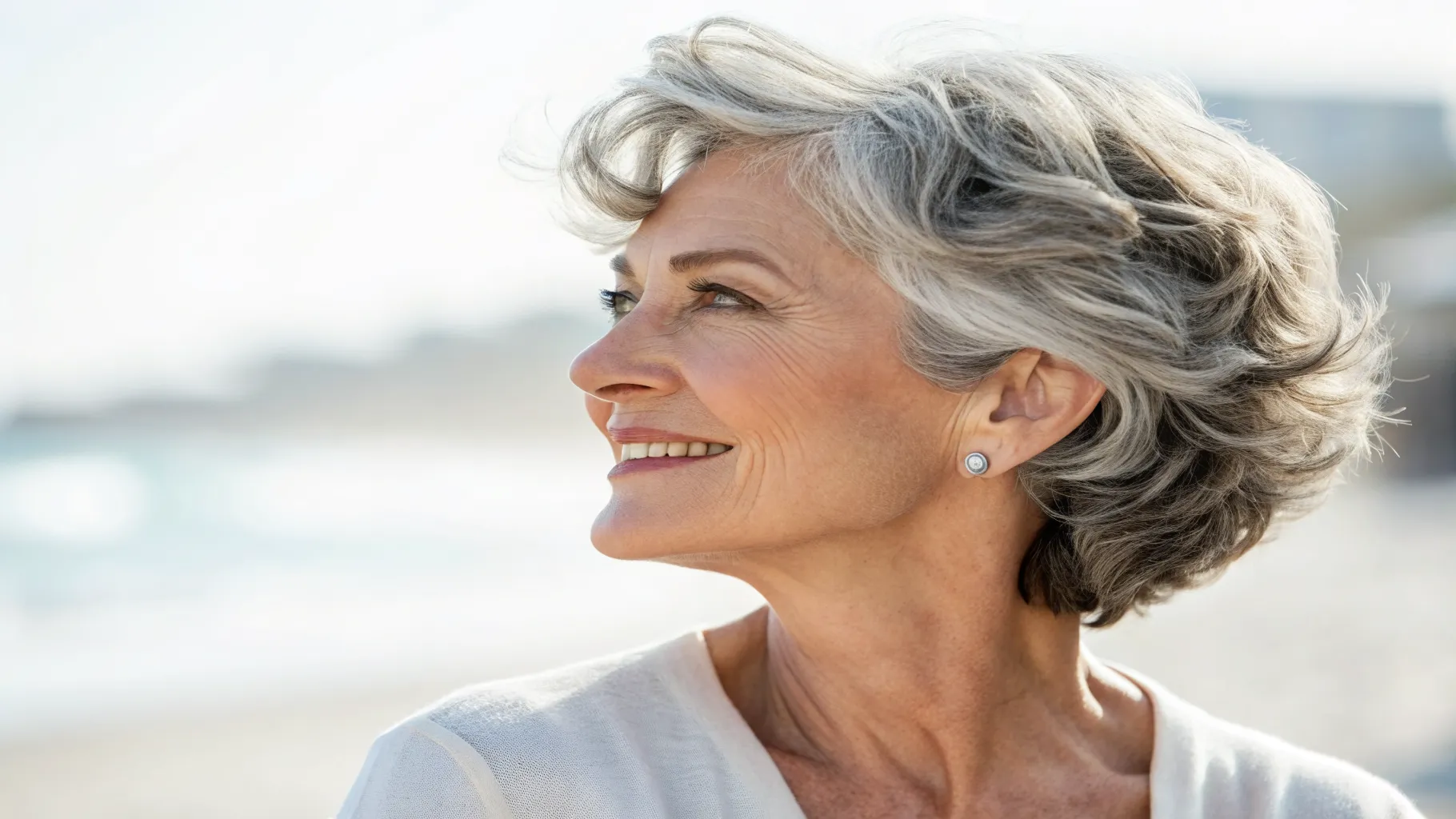 Flattering Short Haircuts for Wavy Hair Over 60