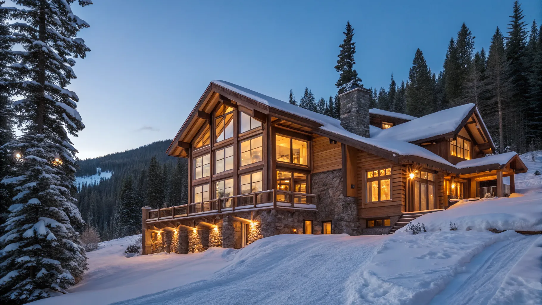 Your Guide to Unsold Luxury Mountain Log Cabin Winter Rentals