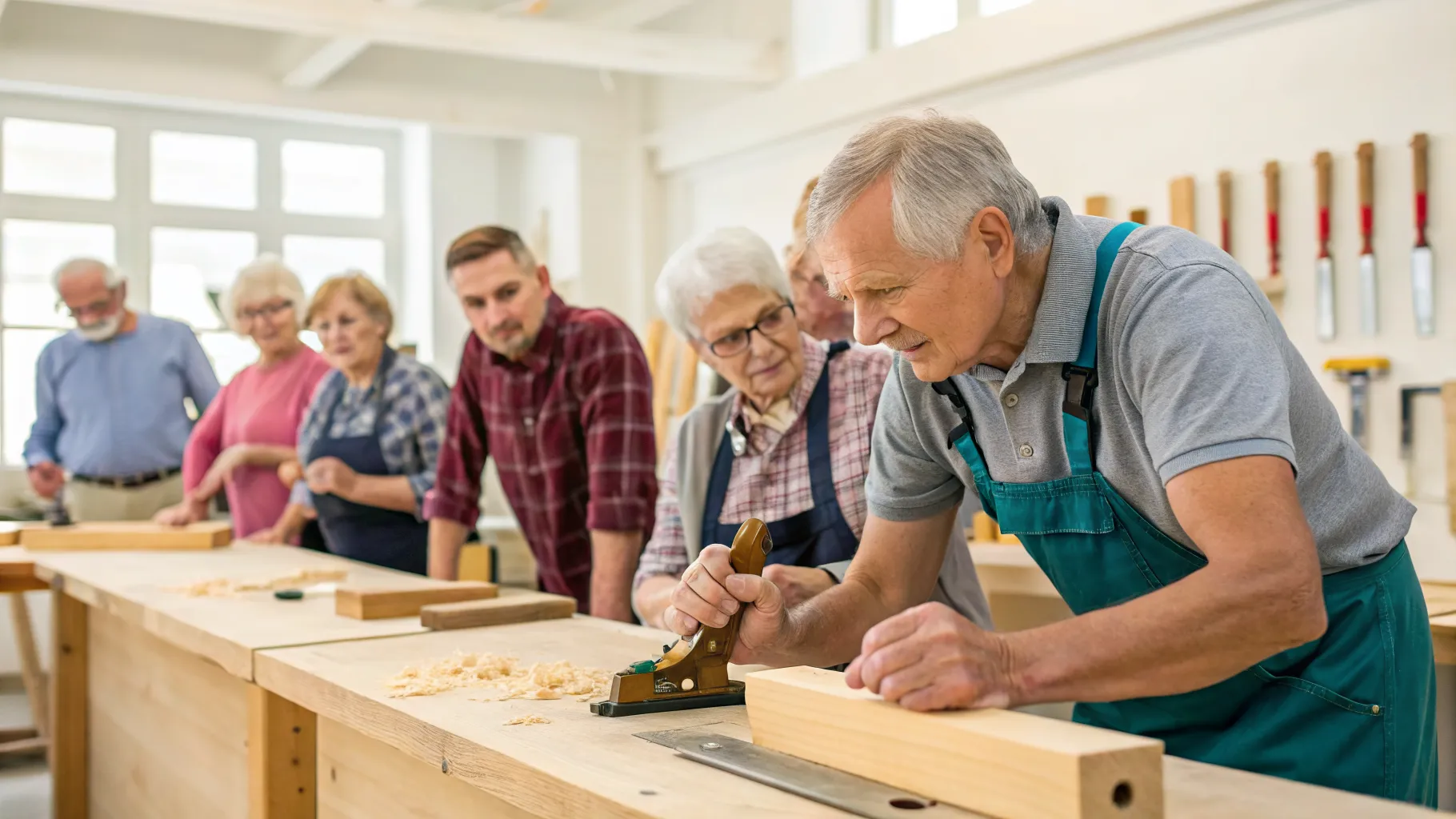 Introductory Home Woodworking and Carpentry Workshops: A Guide for Older Adults
