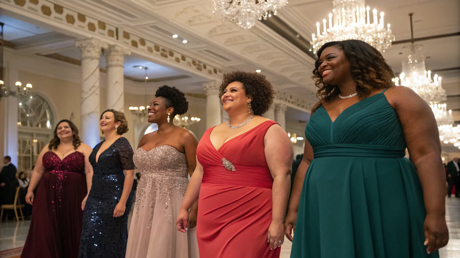 Plus-Size Evening Dresses