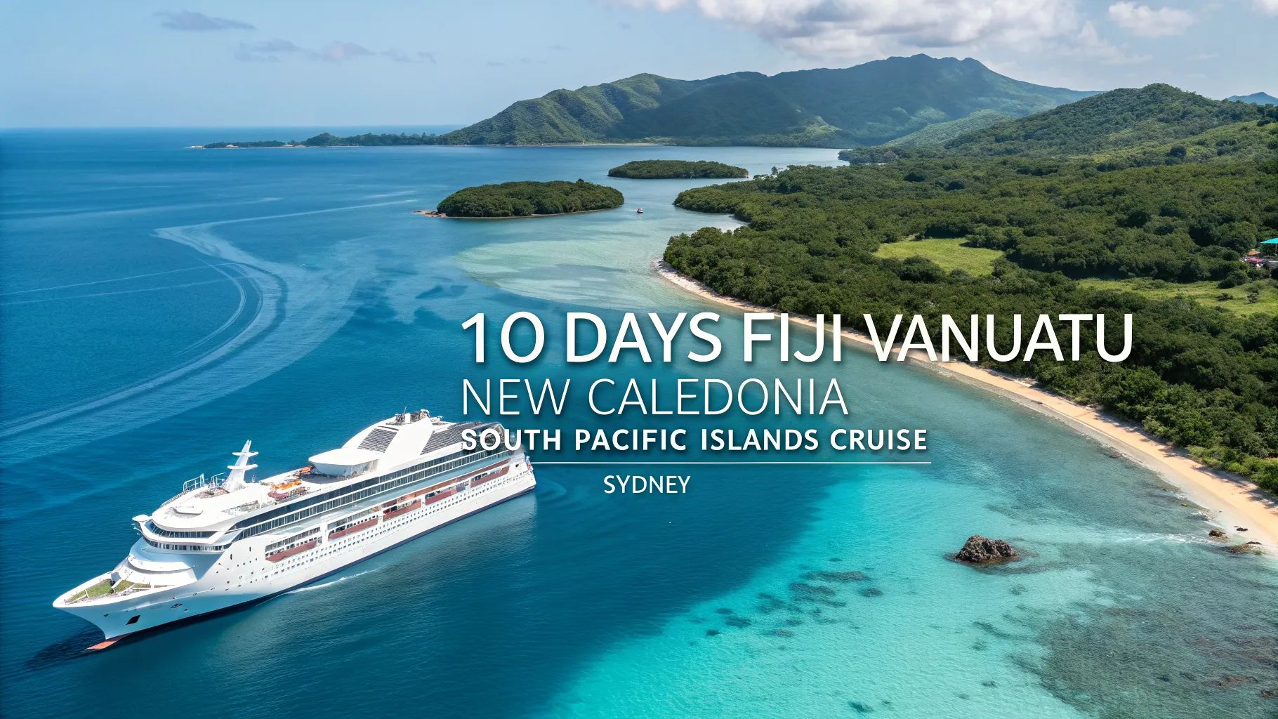 Experience the Ultimate 10 Days Fiji, Vanuatu and New Caledonia South Pacific Islands Cruise from Sydney