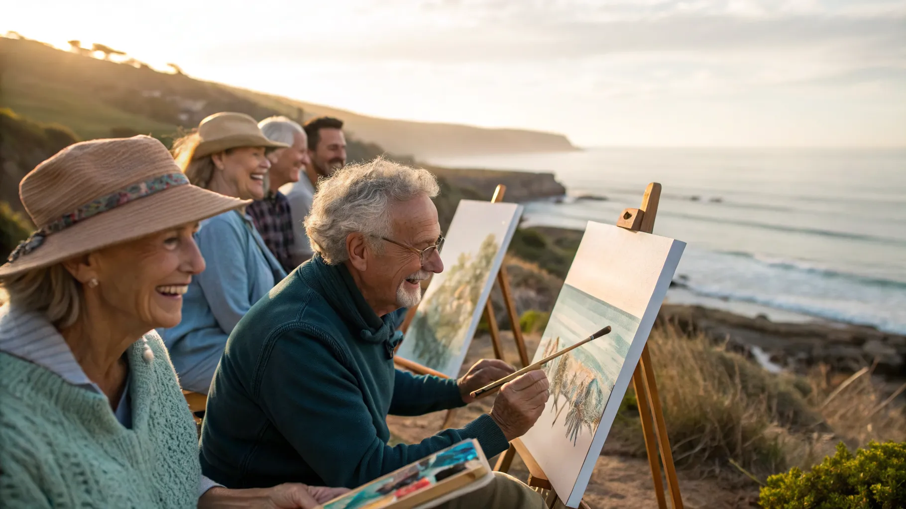 Unlock Creativity: Acrylic Painting and Coastal Art Workshops for Older Adults Australia
