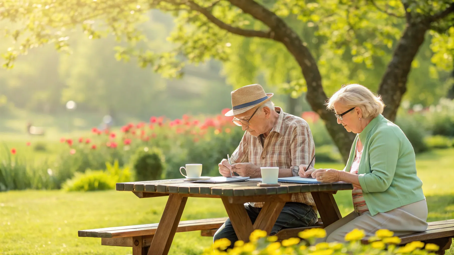 Medicare Advantage Plans Covering Dental, Vision and Hearing services portrayed in nature.
