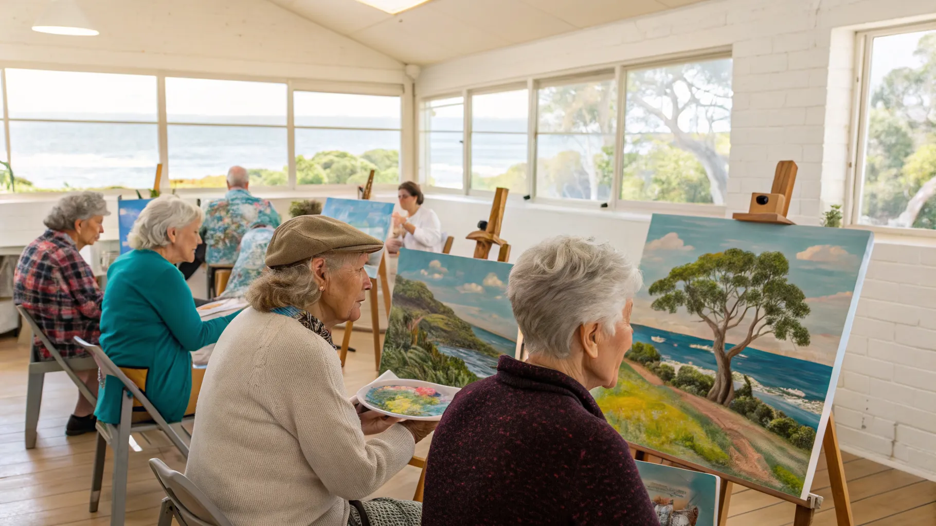 Discovering Creativity: Top Oil Painting and Landscape Art Classes for Seniors in Australia
