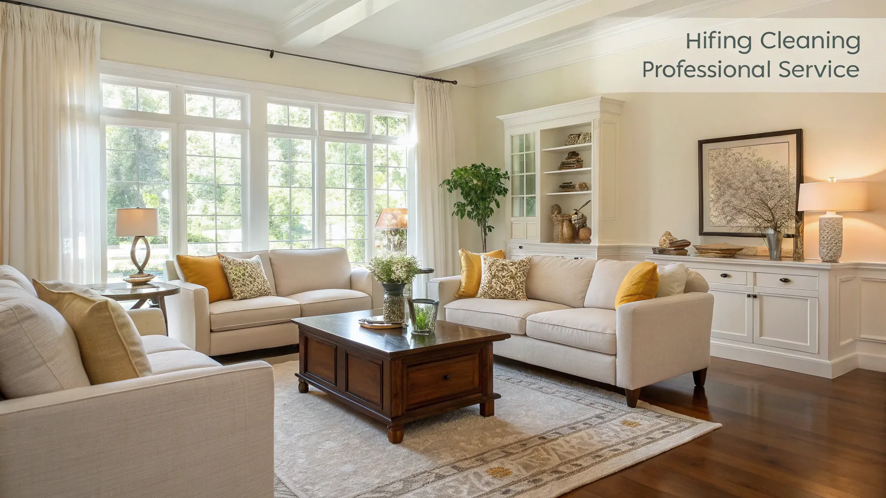 What to Know About Home Cleaning Services: A spotless, inviting living room interior.
