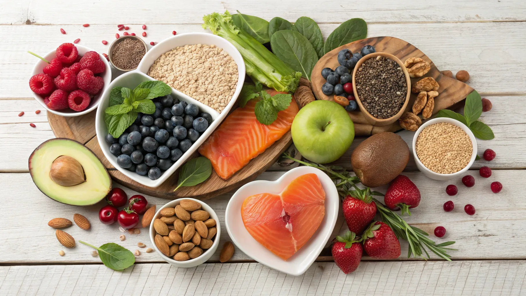 Alimentos Essenciais para a Saúde do Coração